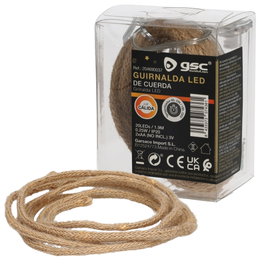 GSC Evolution Guirnalda LED de cuerda 1,9 m Luz cálida