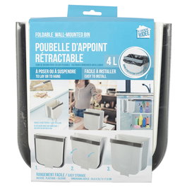 Je cherche une Idee Cubo Basura Colgar Plegable 4L Cocina Plástico Silicona