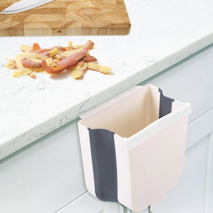 Je cherche une Idee Cubo Basura Colgar Plegable 4L Cocina Plástico Silicona