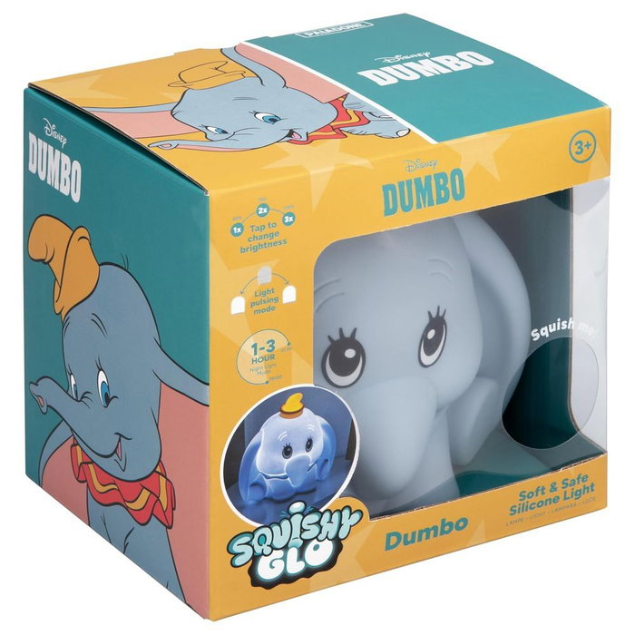 PALADONE Luz silicona recargable SquishyGlo Dumbo PALADONE Luz silicona recargable SquishyGlo Dumbo