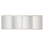 DKD Home Decor Espejo Scandi Blanco Beige 2 x 97 x 70 cm (4 Unidades)