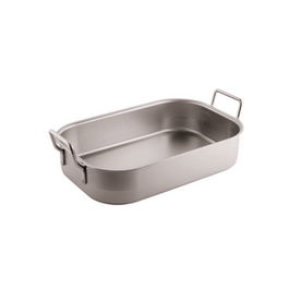 Sambonet Gran Gourmet Rustidera de Acero Inoxidable 18/10, 60 cm, con Fondo Termodifusor para Gas, Vitro, Eléctrico e Inducción - Serie Extrapesada