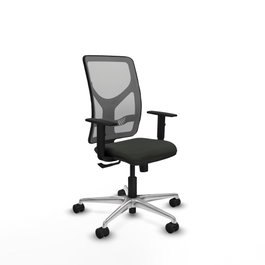 PIQUERAS Y CRESPO Silla de oficina Motilla con mecanismo Sincro, Negro y Gris