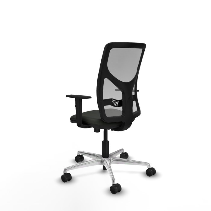PIQUERAS Y CRESPO Silla de oficina Motilla con mecanismo Sincro, Negro y Gris