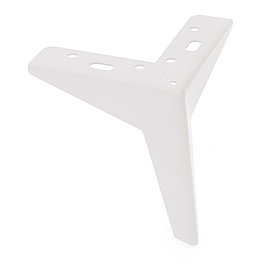 Q&Q Pata Metálica Togo Acabado Blanco Altura 100mm Metal para Sofás y Muebles