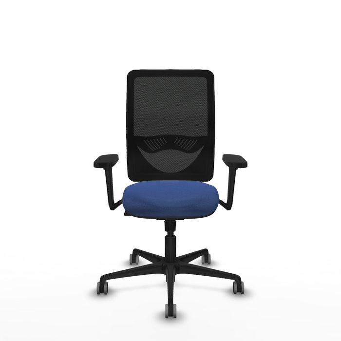 PIQUERAS Y CRESPO Silla de oficina Zulema con Mecanismo Sincro, Azul marino y Negro