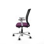 PIQUERAS Y CRESPO Silla de oficina Haches Morada con mecanismo Sincro/Traslack