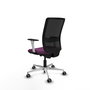 PIQUERAS Y CRESPO Silla de oficina Haches Morada con mecanismo Sincro/Traslack