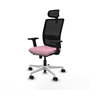 PIQUERAS Y CRESPO Silla de oficina Haches Rosa y Negro