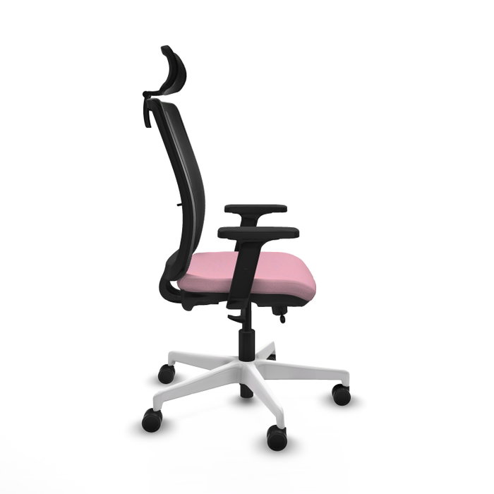 PIQUERAS Y CRESPO Silla de oficina Haches Rosa y Negro