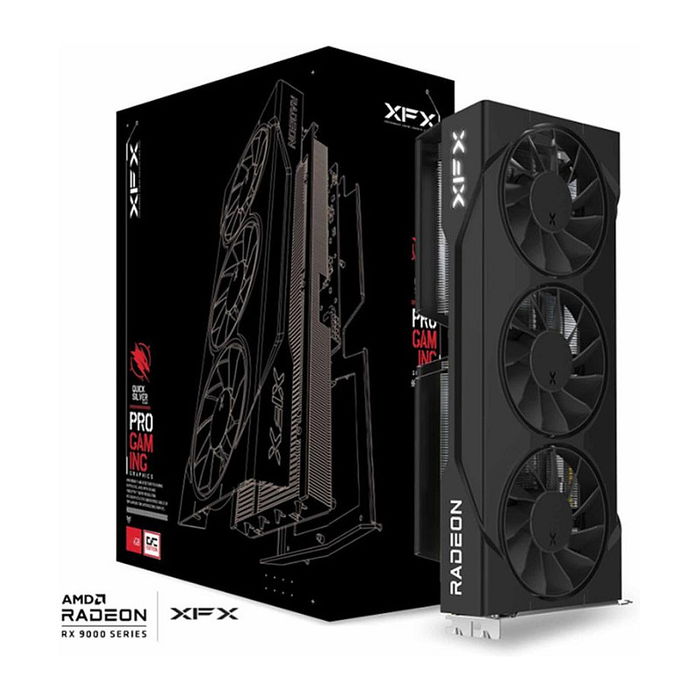 XFX Tarjeta Gráfica Radeon RX 9060 XT SWIFT OC 16GB GDDR6 3 Ventiladores RX-96TS316B7