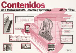 Contenidos de técnica pianística, Albert Nieto - BOILEAU