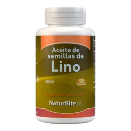 NATURBITE Aceite De Semillas De Lino 1000 Mg 90 Perlas