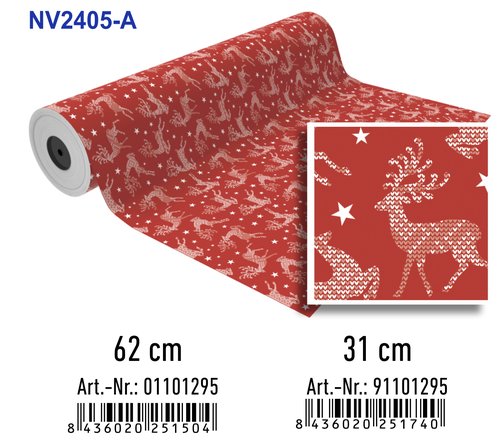 BASIKA Papel de Regalo Bobina Navidad 31 cm x 80 m (2 Kg aprox.) BASIKA Papel de Regalo Bobina Navidad 31 cm x 80 m (2 Kg aprox.)