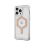 Urban Armor Gear Case Plyo MagSafe para Apple iPhone 15 Pro Max (6.7") - Funda Transparente Ice/Rose Gold, Resistente a Impactos y Caídas
