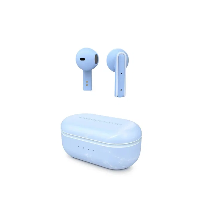 Energy Sistem Senshi ECO Auriculares True Wireless (TWS) Bluetooth 5.3, Sensor Proximidad, 25h Batería, App ESmart, Plástico 100% Reciclado (GRS), Color Azul Claro