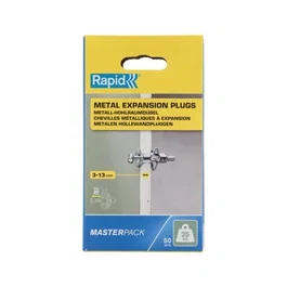 Rapid Anclajes de Expansión Metálicos para Placas de Yeso de 3-13 mm Paquete de 50 | Ref. 5001560