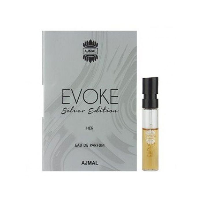 Evoke Silver, Agua de perfume, Para mujeres, 1.5 ml Frasco Evoke Silver, Agua de perfume, Para mujeres, 1.5 ml Frasco