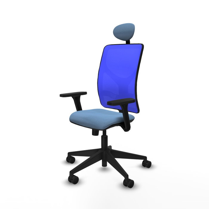 PIQUERAS Y CRESPO Silla de oficina Motilla con Mecanismo Sincro Azul