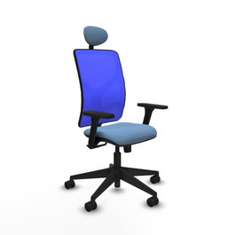 PIQUERAS Y CRESPO Silla de oficina Motilla con Mecanismo Sincro Azul