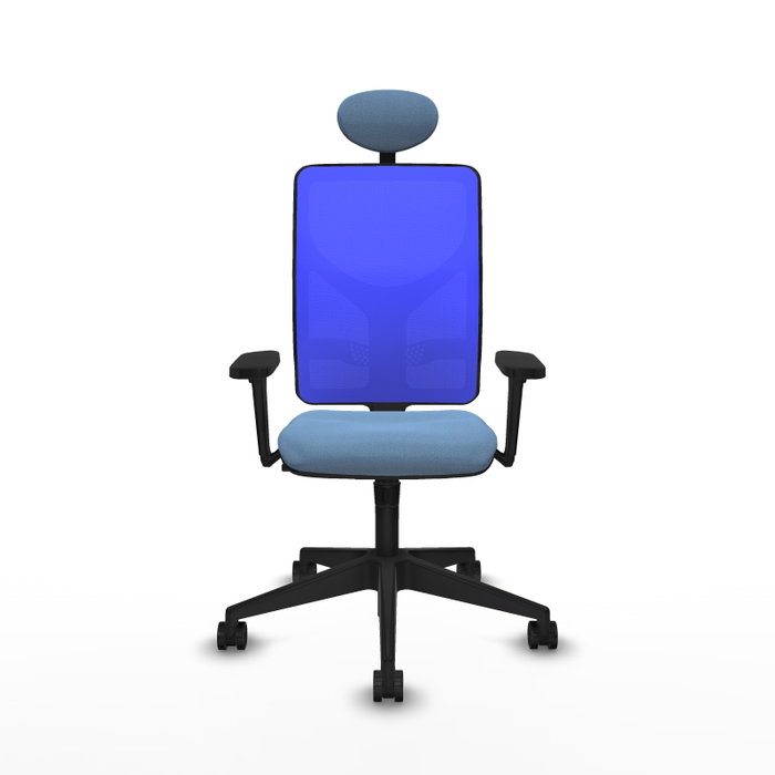 PIQUERAS Y CRESPO Silla de oficina Motilla con Mecanismo Sincro Azul