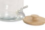 DKD Home Decor Set de 2 Dispensadores de Bebidas de Cristal y Bambú 3L