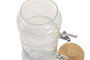 DKD Home Decor Set de 2 Dispensadores de Bebidas de Cristal y Bambú 3L