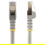 StarTech Cable de Red Ethernet CAT6a de 5 m - Cable Categoría 6a Blindado STP Gris - RJ45 Snagless - 10 Gb/s, 500 MHz, PoE - Ref: 6ASPAT5MGR