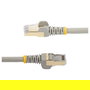StarTech Cable de Red Ethernet CAT6a de 5 m - Cable Categoría 6a Blindado STP Gris - RJ45 Snagless - 10 Gb/s, 500 MHz, PoE - Ref: 6ASPAT5MGR