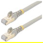 StarTech Cable de Red Ethernet CAT6a de 5 m - Cable Categoría 6a Blindado STP Gris - RJ45 Snagless - 10 Gb/s, 500 MHz, PoE - Ref: 6ASPAT5MGR