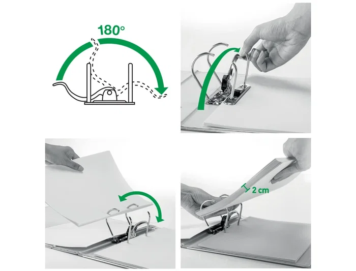 Leitz Archivador de palanca Active Solid 180 DIN A4 Lomo 65 mm Blanco Polifoam Leitz Archivador de palanca Active Solid 180 DIN A4 Lomo 65 mm Blanco Polifoam