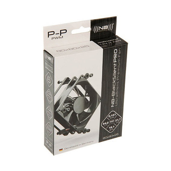 Noiseblocker BlackSilent Pro Fan P-P - 80 mm Noiseblocker BlackSilent Pro Fan P-P - 80 mm