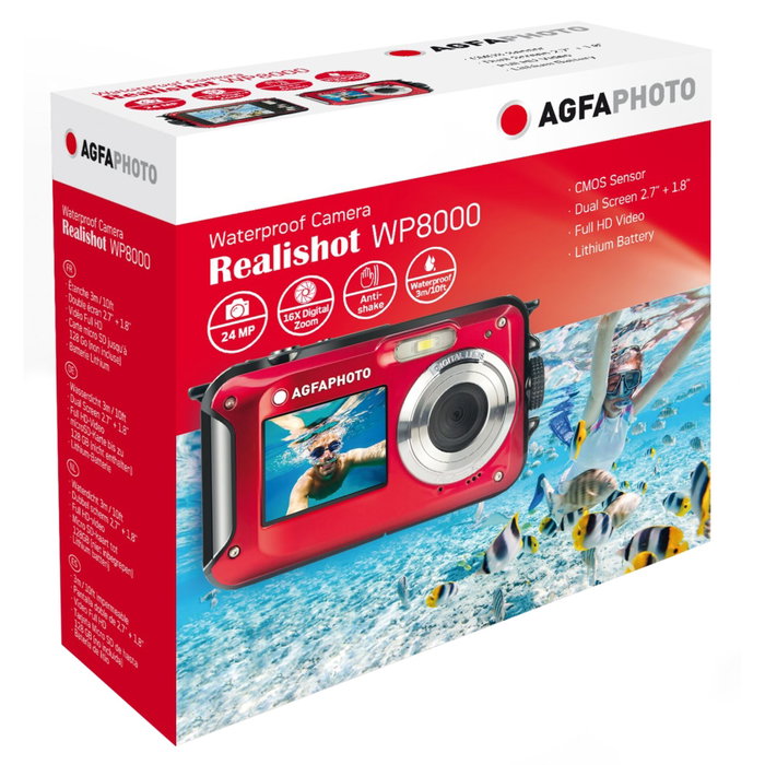 AgfaPhoto Realishot WP8000 Rojo AgfaPhoto Realishot WP8000 Rojo