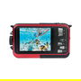 AgfaPhoto WP8000 Cámara Digital 2K Ultra HD 24 MP, Resistente al Agua hasta 3m, Roja
