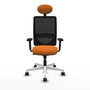 PIQUERAS Y CRESPO Silla de oficina Zulema Naranja y Negro