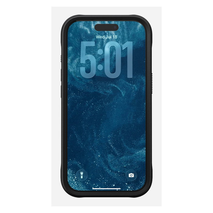 Nomad Rugged Leather Case iPhone 17 Pro Negro Horween