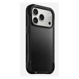 Nomad Rugged Leather Case para iPhone 17 Pro, Color Negro, Cuero Horween
