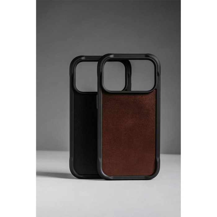 Nomad Rugged Leather Case iPhone 17 Pro Negro Horween