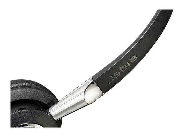 Jabra Auricular Biz 2400 II QD Mono con Micrófono Boom, Cable con Quick Disconnect, Almohadillas de Cuero Sintético, Diadema Ajustable, Cancelación de Ruido