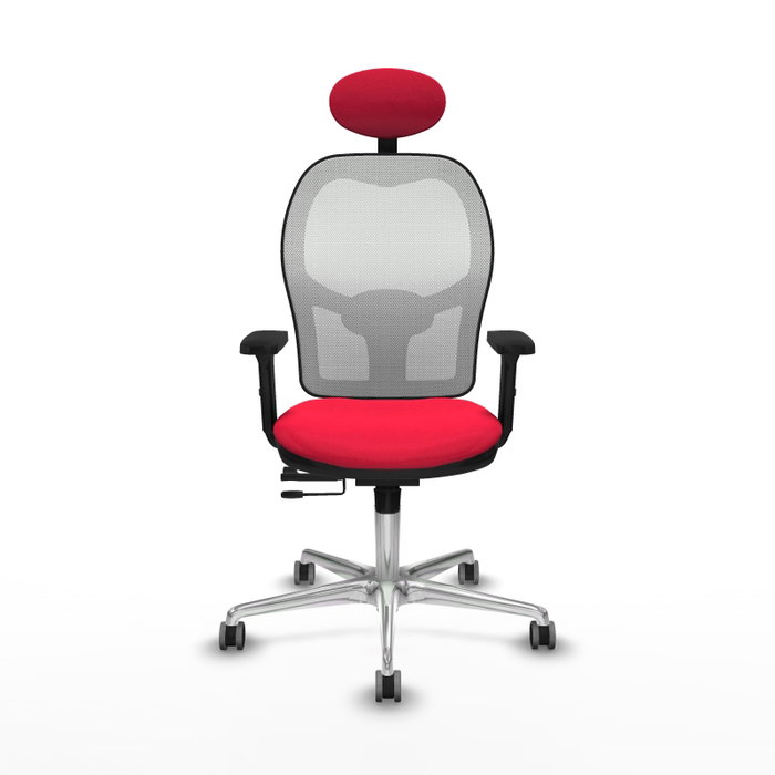 PIQUERAS Y CRESPO Silla de oficina Jorquera Roja con Malla Blanca PIQUERAS Y CRESPO Silla de oficina Jorquera Roja con Malla Blanca