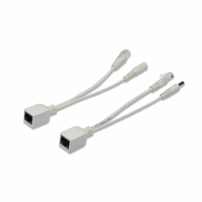 Digitus DN-95001 Juego de cables PoE pasivos, divisor + inyector, Blanco Digitus DN-95001 Juego de cables PoE pasivos, divisor + inyector, Blanco