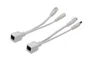 Digitus DN-95001 Adaptador e Inyector PoE Pasivo Fast Ethernet 10/100 Mbit/s para Alimentación por Cable, Blanco