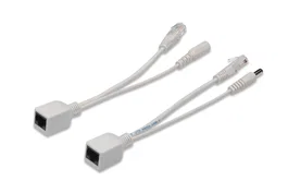 Digitus DN-95001 Adaptador e Inyector PoE Pasivo Fast Ethernet 10/100 Mbit/s para Alimentación por Cable, Blanco