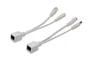 Digitus DN-95001 Adaptador e Inyector PoE Pasivo Fast Ethernet 10/100 Mbit/s para Alimentación por Cable, Blanco