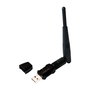 LogiLink WL0238 Adaptador WLAN USB 802.11 ac/a/b/g/n de 433 Mbps con Antena Externa, Chipset Realtek 8811AU, Compatible con Windows, Mac OS, Linux