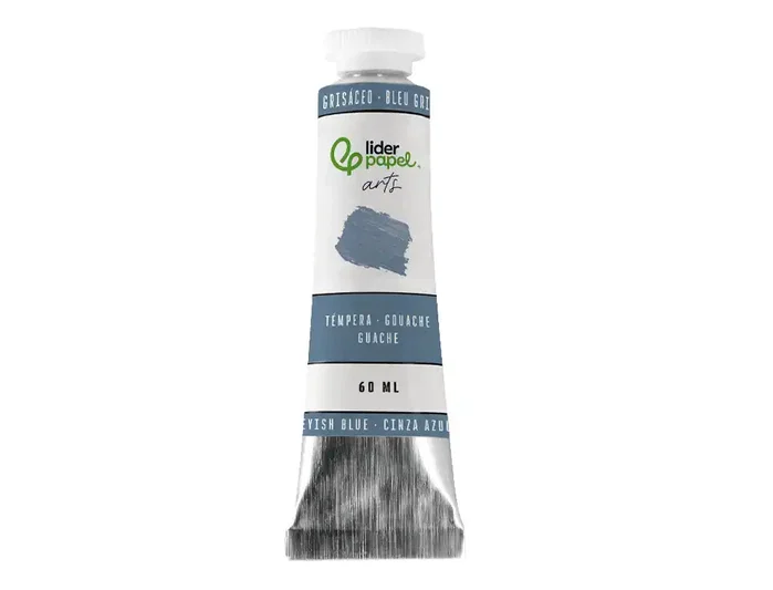 Liderpapel Témpera gouache tubo de aluminio de 60 ml color azul grisáceo Liderpapel Témpera gouache tubo de aluminio de 60 ml color azul grisáceo