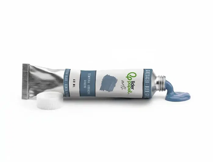 Liderpapel Témpera gouache tubo de aluminio de 60 ml color azul grisáceo Liderpapel Témpera gouache tubo de aluminio de 60 ml color azul grisáceo