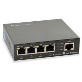 Level One Switch Gigabit Ethernet PoE GEP-0523 4xPoE+ 60W 5 Puertos