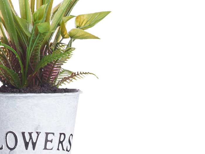 IBERGARDEN Planta Flor Abierta Pequeña Bote Metal 15x36x15 cm (Set de 12) IBERGARDEN Planta Flor Abierta Pequeña Bote Metal 15x36x15 cm (Set de 12)