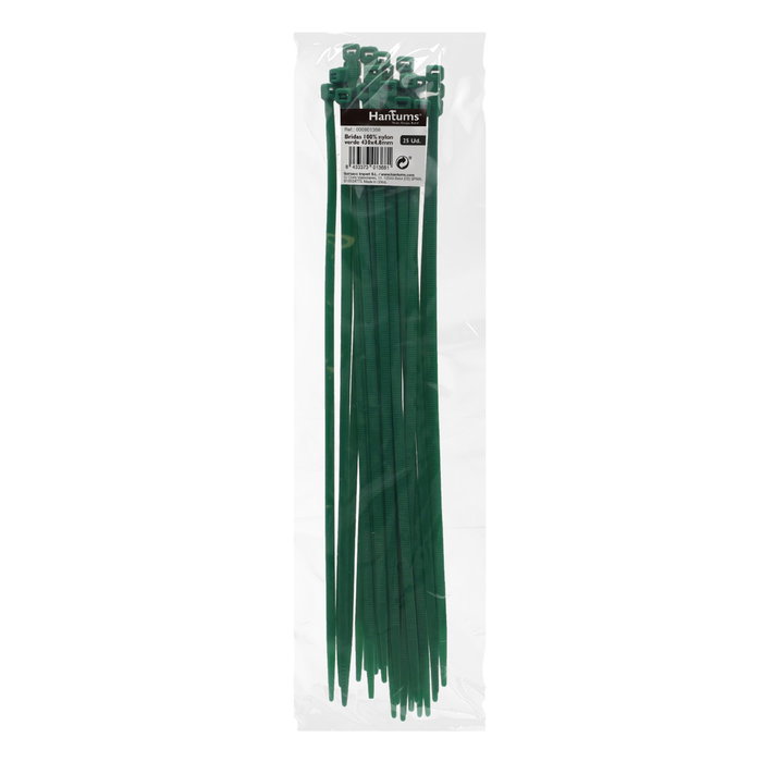 Hantums Bolsa de 25 Bridas de Nylon 430x4,8 mm Verde Hantums Bolsa de 25 Bridas de Nylon 430x4,8 mm Verde
